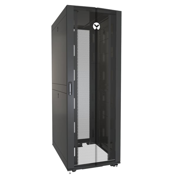 Vertiv VR3357 stativ 48U Fritstående reol Sort, Transparent