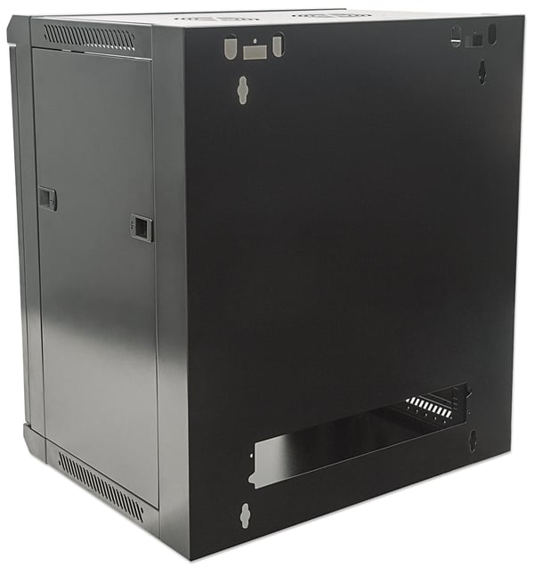 Intellinet 711869 stativ 12U Vægmonteret stativ Sort