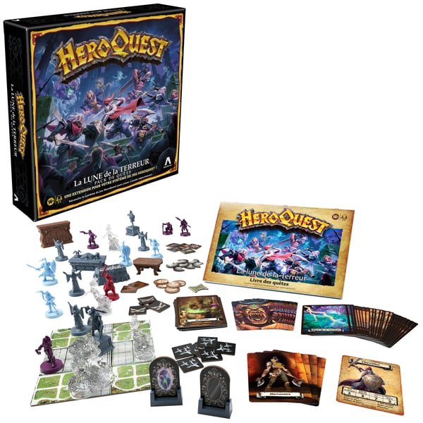 Hasbro Gaming Avalon Hill HeroQuest Rise of the Dread Moon-uppdragspaket