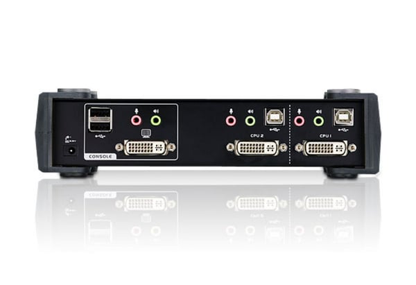 ATEN USB DVI/Audio KVMP™-switch med 2 portar