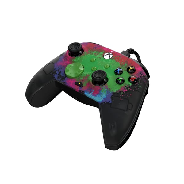 PDP REMATCH GLOW Advanced Svart, Grön, Röd USB Spelplatta Analog / Digital PC, Xbox One, Xbox Series S, Xbox Series X