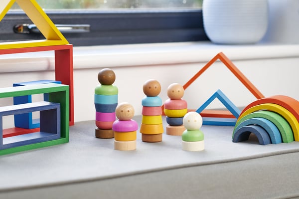 Tickit Rainbow Wooden Community People