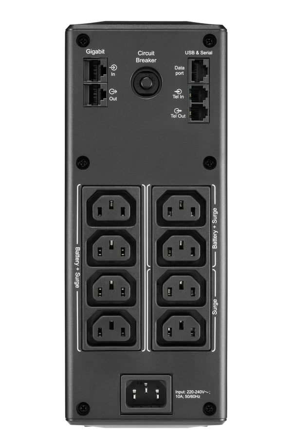 APC BR1300MI UPS-virtalähde Linjainteraktiivinen 1,3 kVA 780 W 8 AC-pistorasia(a)