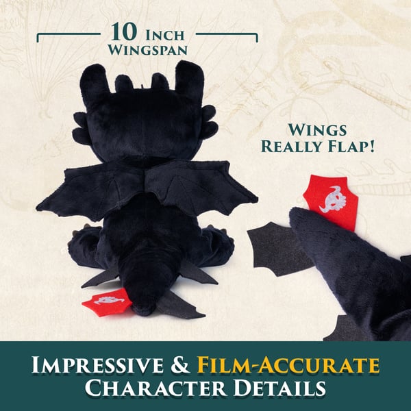DreamWorks Dragons GTD LTD 10in Cuddly Toothless Plush GML