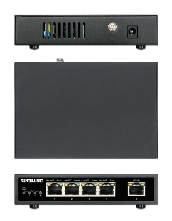 Intellinet 561839 netværksswitch Gigabit Ethernet (10/100/1000) Strøm over Ethernet (PoE) Sort