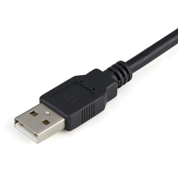 StarTech.com ICUSB2321F kabel kønsskifter DB-9 USB 2.0 A Sort