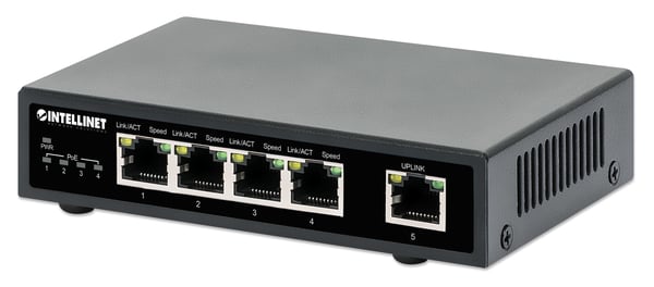 Intellinet 561839 netværksswitch Gigabit Ethernet (10/100/1000) Strøm over Ethernet (PoE) Sort