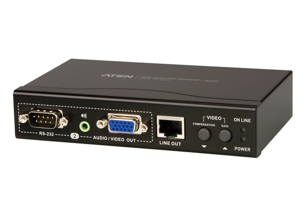 ATEN VB552 AV-förlängare Repeater för AV-utrustning Svart