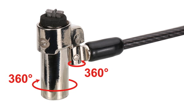 Conceptronic CUSTODIO02BNTM kaapelilukko Musta 1,8 m