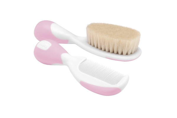Chicco 00006569100000 hårborstar & kammar Kam Rosa, Vit 2 styck