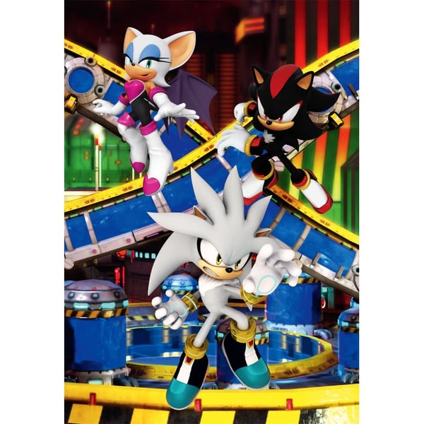 Clementoni Supercolor Sonic the hengehog Puslespil 144 stk Tegnefilm
