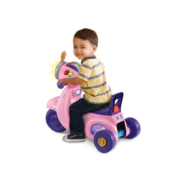 VTech Baby 2 in 1 Loopscooter roze