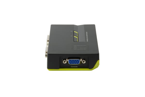 LevelOne KVM-0222 KVM-switchar Svart, Grön