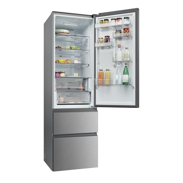 Haier 3D 60 Series 3 HTR3620CNMG Fritstående 414 L Sølv