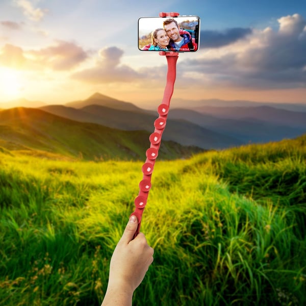Celly Snake selfiekeppi Universaali Punainen