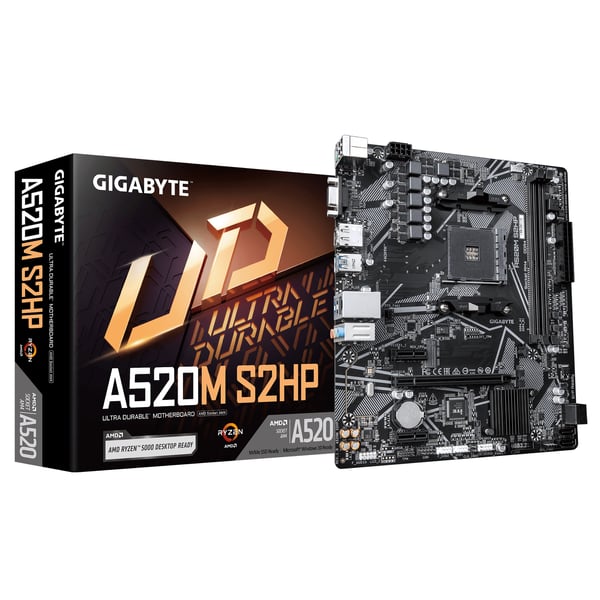 GIGABYTE A520M S2HP bundkort AMD A520 Stik AM4 micro ATX