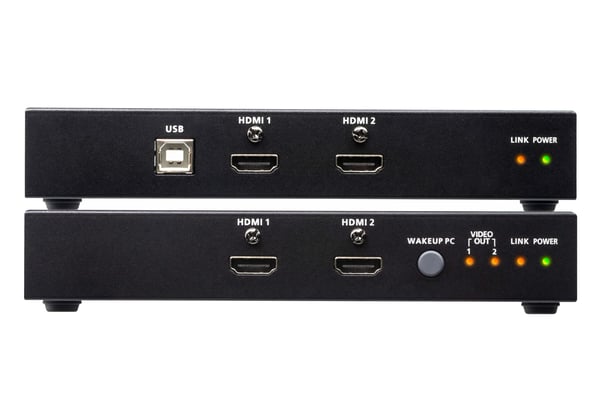 ATEN USB HDMI Dual View HDBaseT 2.0 KVM-förlängare (4K@100m för enkel vy)