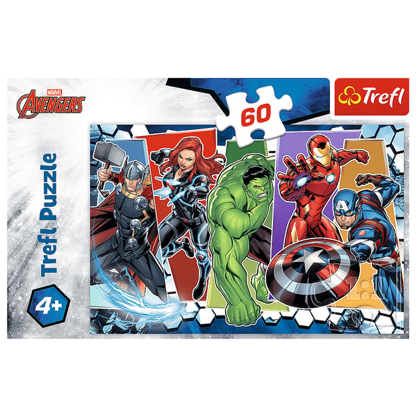 Trefl The Avengers Invincible Puslespil 60 stk Tegnefilm