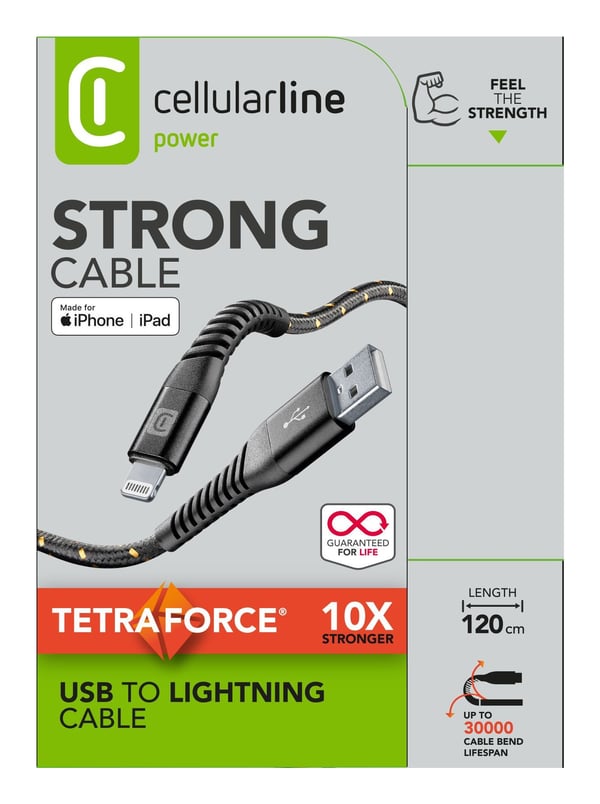 Cellularline 8018080312397 1,2 m Musta Cellularline 8018080312397 1,2 m Musta