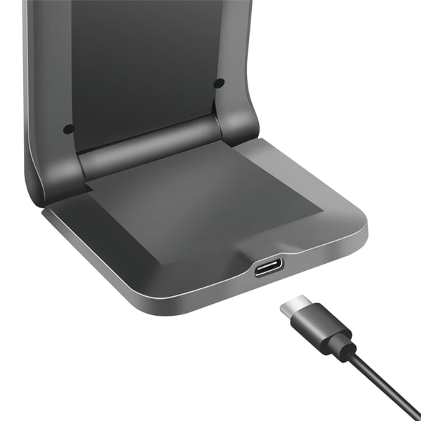 LogiLink PA0315RF oplader til mobil enhed Smartphone Sort USB Trådløs opladning Hurtig opladning Indendørs