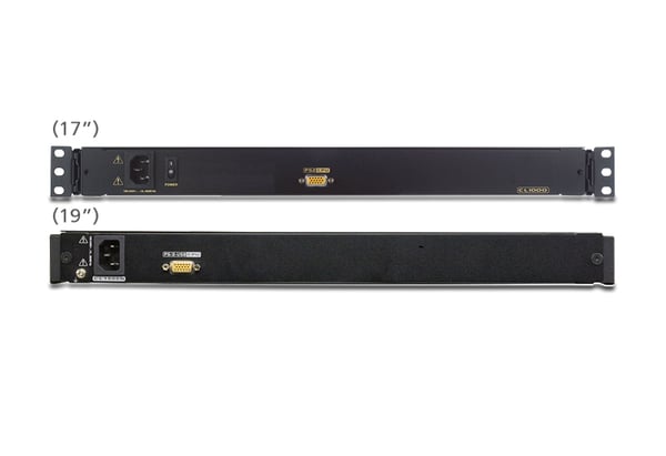 ATEN CL1000M-ATA-2XK07SGG rack 43,2 cm (17") Svart 1U
