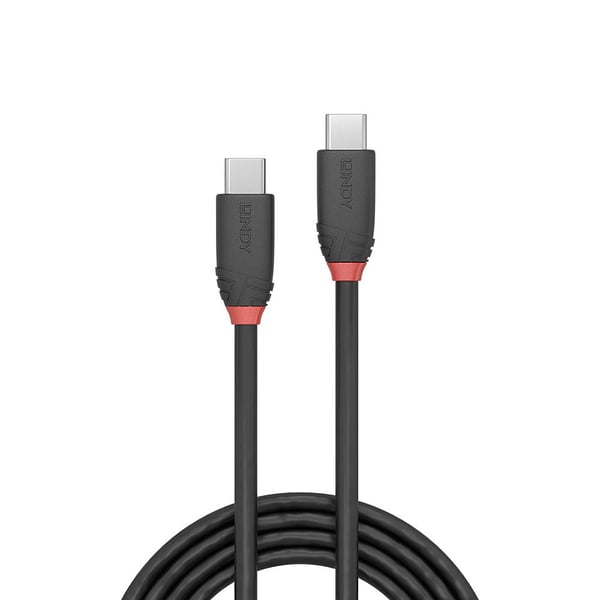 Lindy 36907 USB-kabel USB 3.2 Gen 1 (3.1 Gen 1) 1,5 m USB C 10 Gbit/sek. Sort