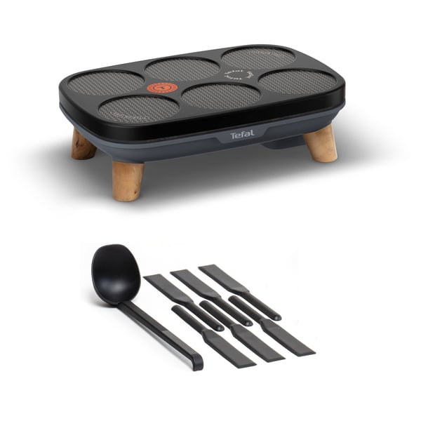 Tefal PY901BF1 crêpe-pannu 6 kreppi(ä) 1100 W Harmaa