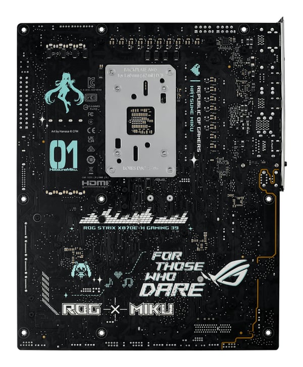 ASUS ROG STRIX X870E-H GAMING WIFI7 HATSUNE MIKU EDITION AMD X870E Sokkel AM5 ATX