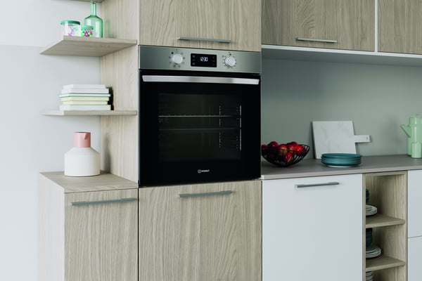 Indesit IO 255H X 71 L Rustfrit stål