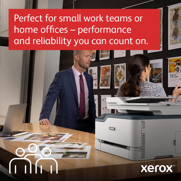 Xerox C235 A4 22 ppm trådlös kopiering/utskrift/scanning/fax PS3 PCL5e/6 ADF 2 magasin Totalt 251 ark