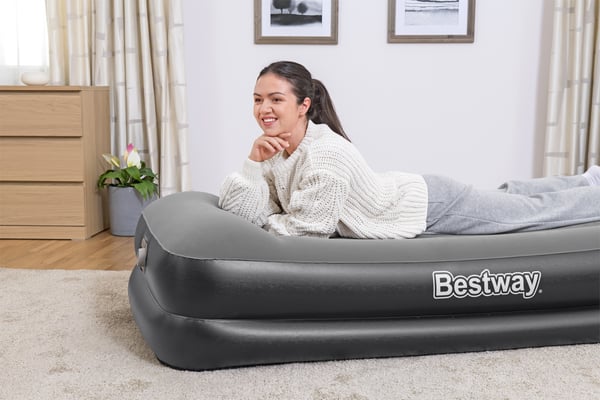 Bestway 67401 / 23 luftmadras Enkelmadras Sort, Grå Unisex