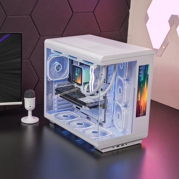 Mars Gaming MCREVMAXW datorväskor Midi Tower Vit
