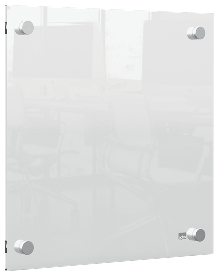 Nobo transparent akryl mini whiteboard vægmonteret 300x300mm