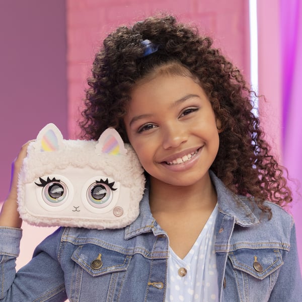 Purse Pets BAG Fluffy Llama OC GML Vit Pojke/flicka axelremsväska