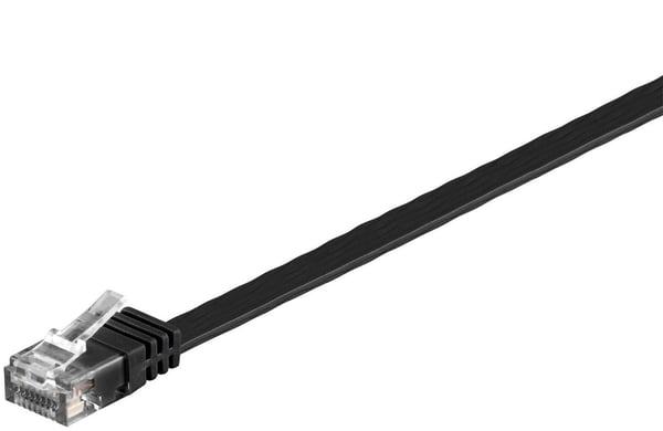 Microconnect V-UTP605S-FLAT netværkskabel Sort 5 m Cat6 U/UTP (UTP) Flad