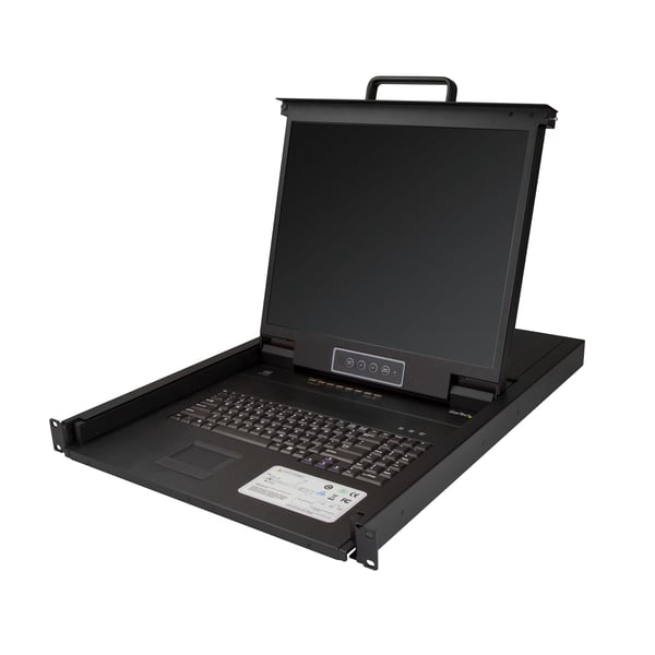 StarTech.com RKCONS1908K telinekonsoli 48,3 cm (19") 1280 x 1024 pikseliä Terästä Musta 1U