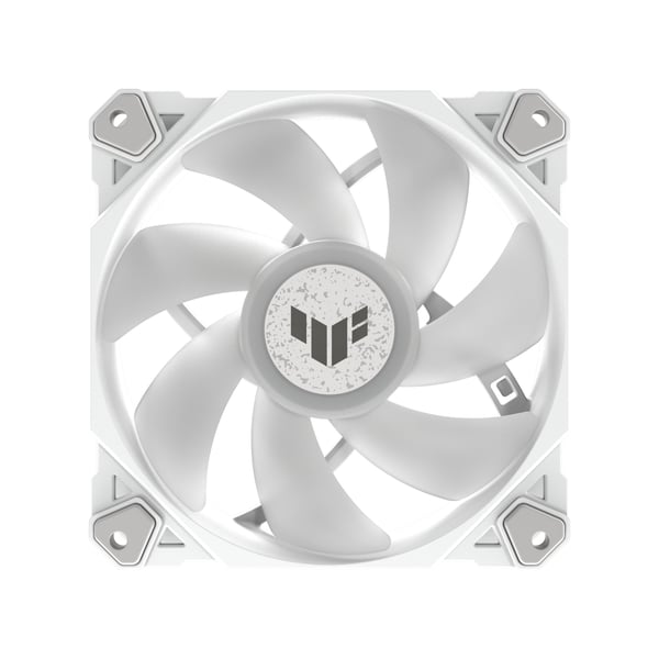 ASUS TUF GAMING TF120 ARGB WHITE EDITION Datorväska Luftkylare 12 cm Vit 1 styck