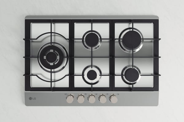 LG CBGZ3016S Ruostumaton teräs Kiinteä 75 cm Kaasuliesi 5 alue(tta)