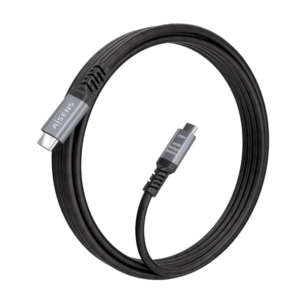 AISENS A156-0996 USB-kabel USB4 Gen 3x2 2 m USB C 40 Gbit/sek. 240 W Sort