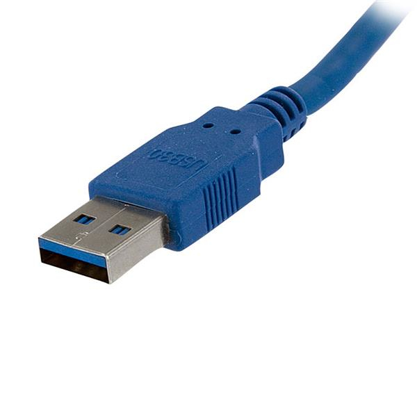 StarTech.com USB3SEXT1M USB-kabel USB 3.2 Gen 1 (3.1 Gen 1) 1 m USB A 5 Gbit/sek. Blå