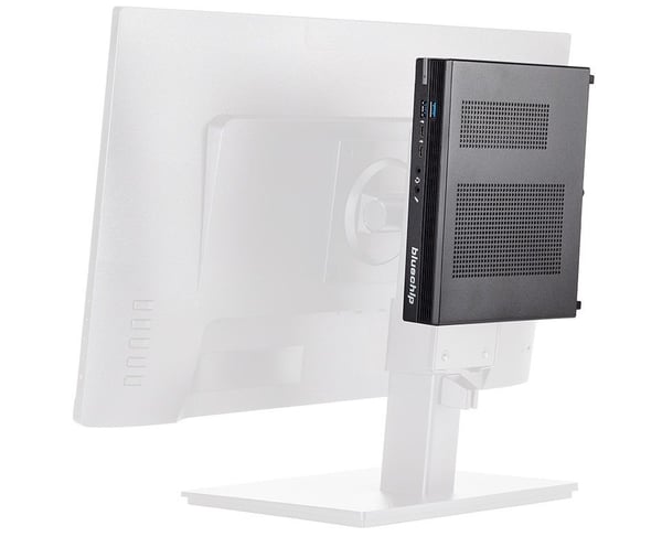 bluechip BUSINESSline S3136 Intel® Core™ i3 i3-14100 8 GB DDR5-SDRAM 500 GB SSD Windows 11 Pro Mini PC Mini-PC Svart