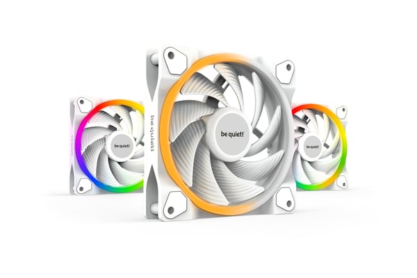 Be Quiet! Light Wings - Chassifläkt - PWM - 120 mm - vit (3-pack)