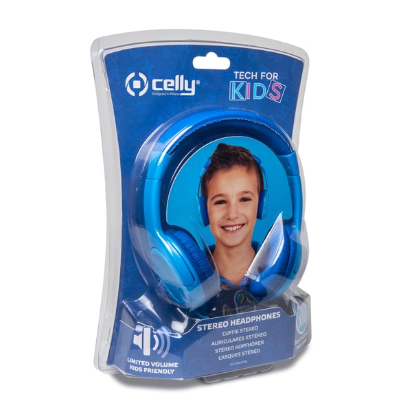 Celly KidsBeat Hörlurar Kabel Huvudband Blå