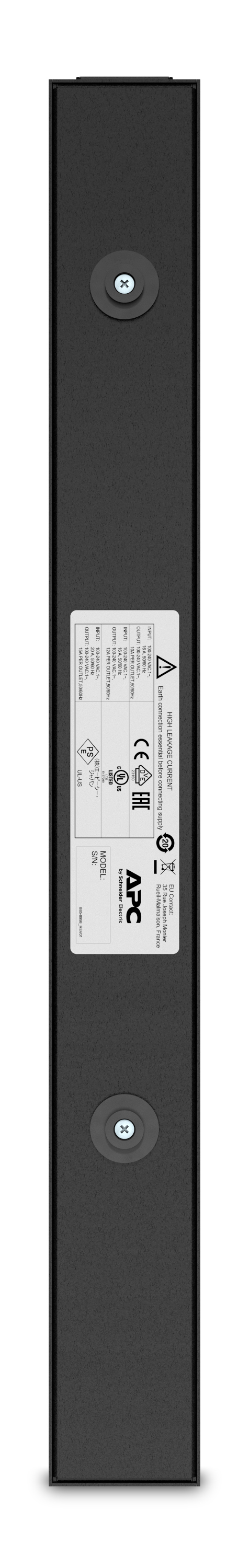 APC AP6003A strømforsyningsenhed (PDU) 14 AC stikkontakt(er) 0U/2U Sort