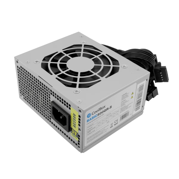 CoolBox BASIC500GR-S virtalähdeyksikkö 500 W 20+4 pin ATX SFX Valkoinen