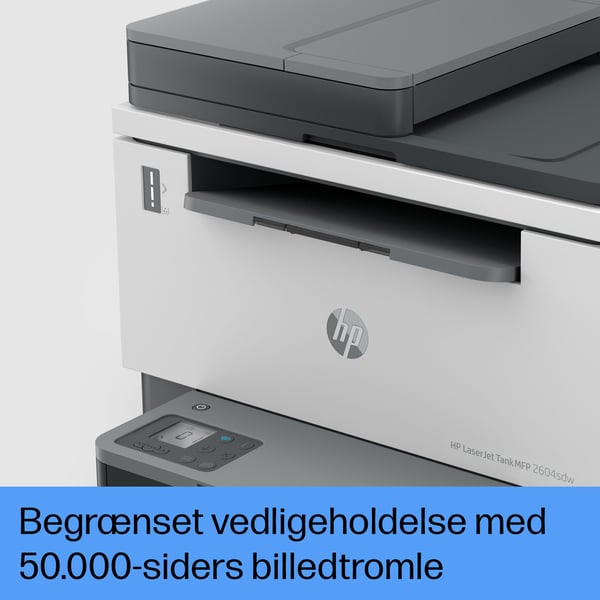 HP LaserJet Tank 2604sdw Trådløst Multifunction Sort og hvid Printer, Kopimaskine, scanner Dupleks
