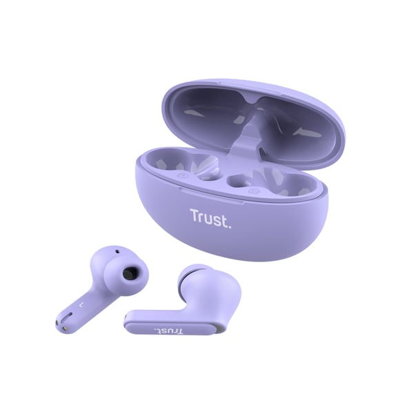 Trust Yavi Kuulokkeet True Wireless Stereo (TWS) In-ear Puhelut/Musiikki USB Type-C Bluetooth Purppura