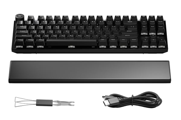 be quiet! Light Mount TKL US - Silent Linear tastatur Spil USB QWERTY US engelsk Sort