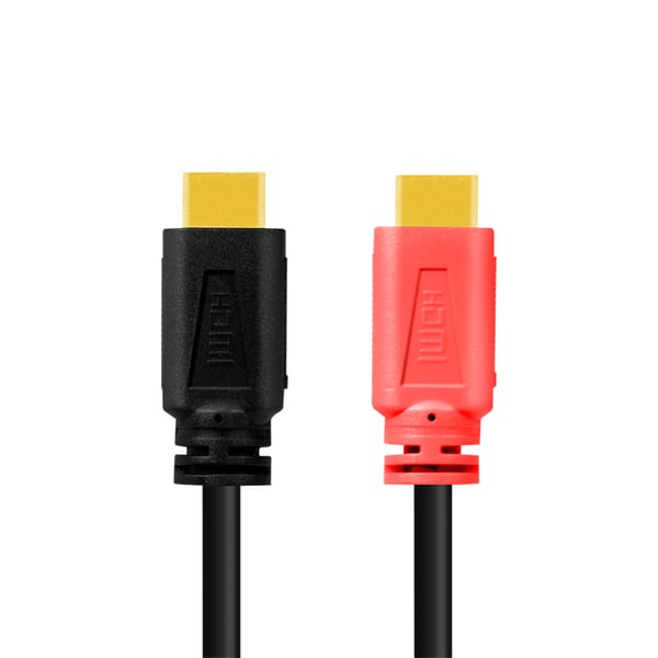 LogiLink CHV0100 HDMI-kabel 10 m HDMI Typ A (standard) Svart, Röd