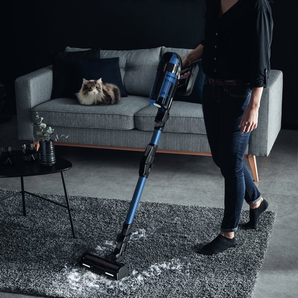 Rowenta RH98C0 Skaftdammsugare, 2-i-1 Batteri Torr&våt Utan påse 0,9 l 320 W Blå, Grå